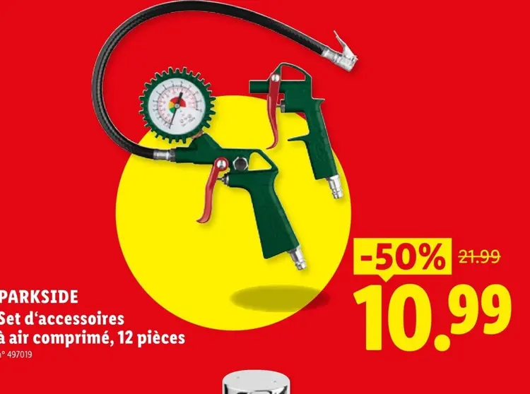 Offre: Set d'accessoires à air comprimé