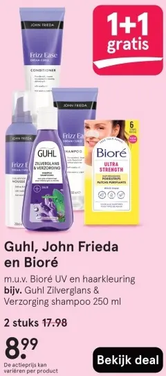 Aanbieding: Guhl, John Frieda en Bioré
