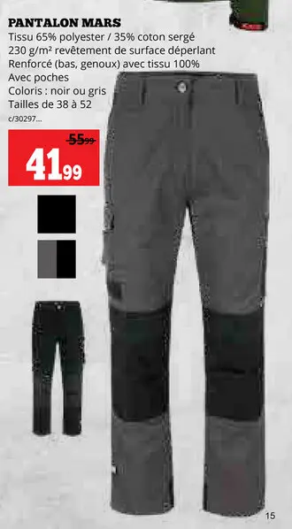 Offre: Pantalon mars