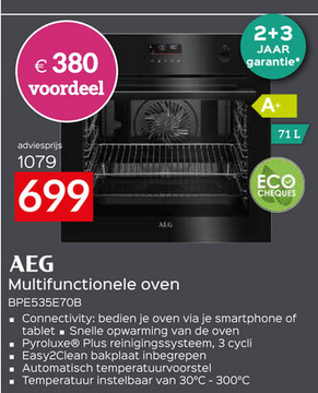 Aanbieding: Multifunctionele oven BPE535E70B