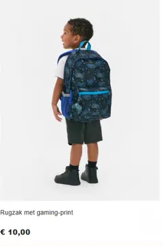 Aanbieding: Rugzak met gaming-print