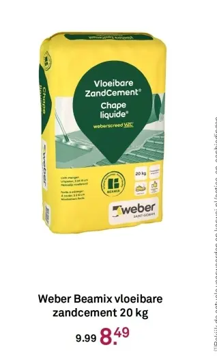 Aanbieding: vloeibare zandcement