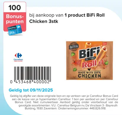 Aanbieding: BiFi Roll Chicken
