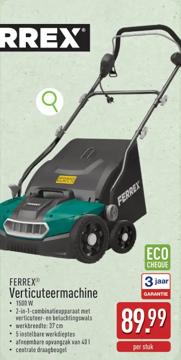 Promotie: Verticuteermachine