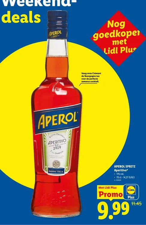 Promotie: APEROL SPRITZ Aperitivo
