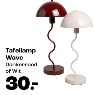 Aanbieding: Tafellamp Wave