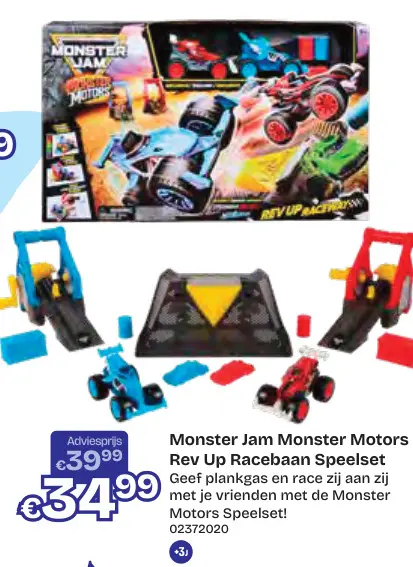 Aanbieding: Monster Motors Rev Up Racebaan Speelset