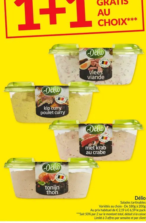 Offre: Salades tartinables