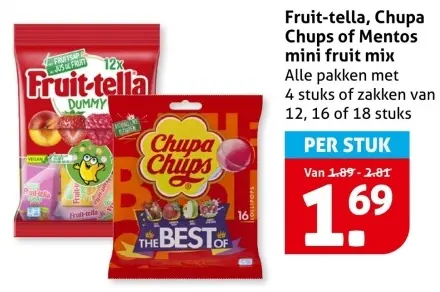 Aanbieding: Mini fruit mix