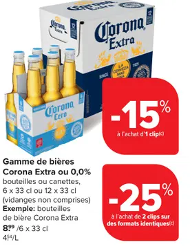 Offre: Corona Extra ou 0,0%