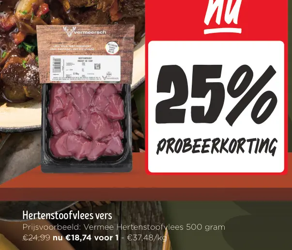 Aanbieding: Hertenstoofvlees vers