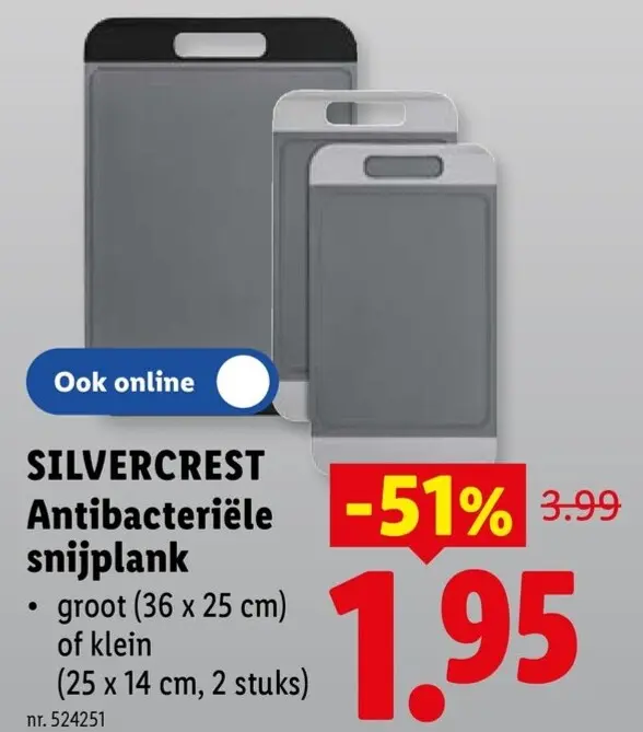 Promotie: Antibacteriële snijplank