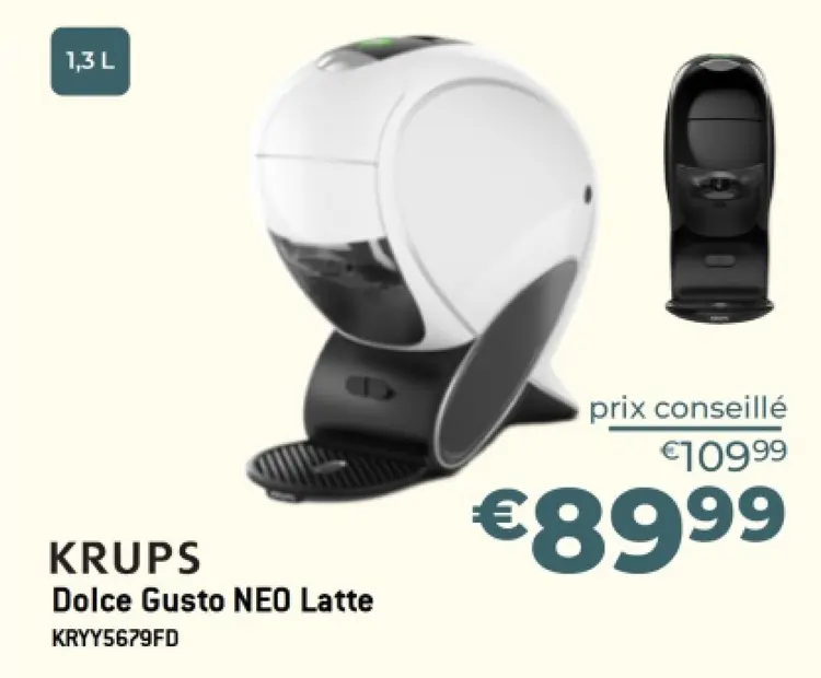 Offre: Dolce Gusto NEO Latte