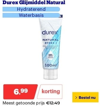 Aanbieding: Durex Glijmiddel Natural