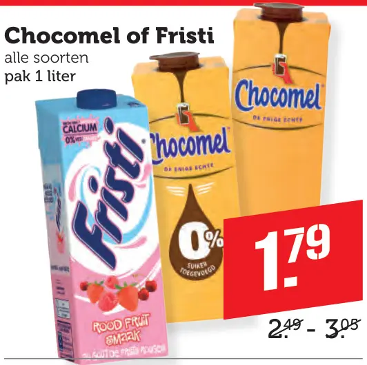 Aanbieding: Chocomel of Fristi