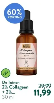 Aanbieding: De Tuinen 2% Collageen + 2%...