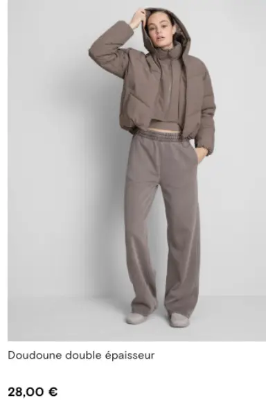 Offre: Doudoune double épaisseur