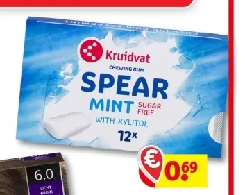 Aanbieding: Spearmint chewing gum