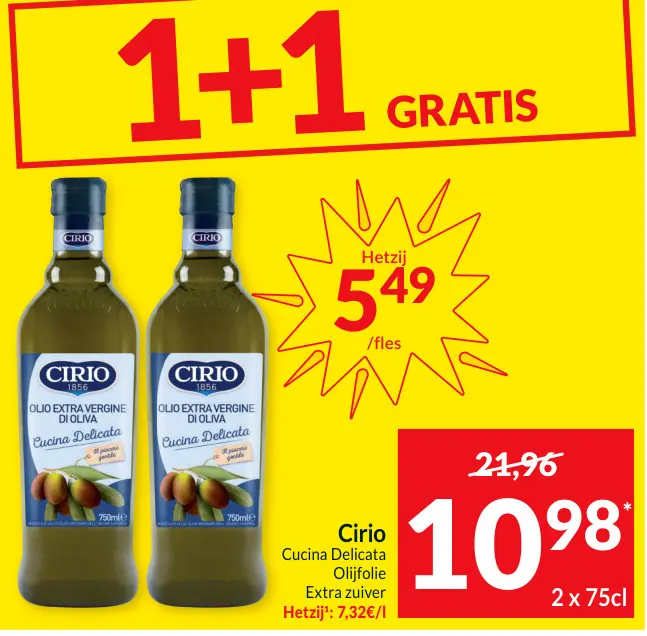 Promotie: Cucina Delicata Olijfolie Extra zuiver