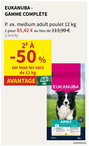 Offre: Eukanuba - gamme complète