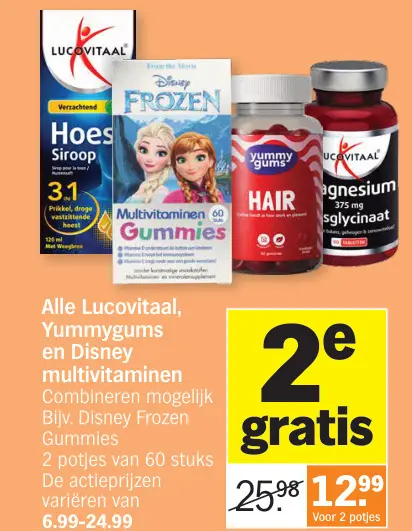 Promotie: Multivitaminen en supplementen