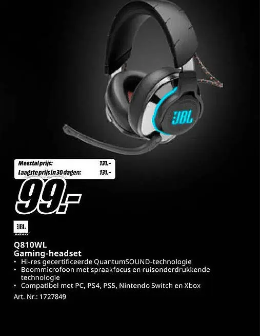 Aanbieding: Q810WL Gaming-headset