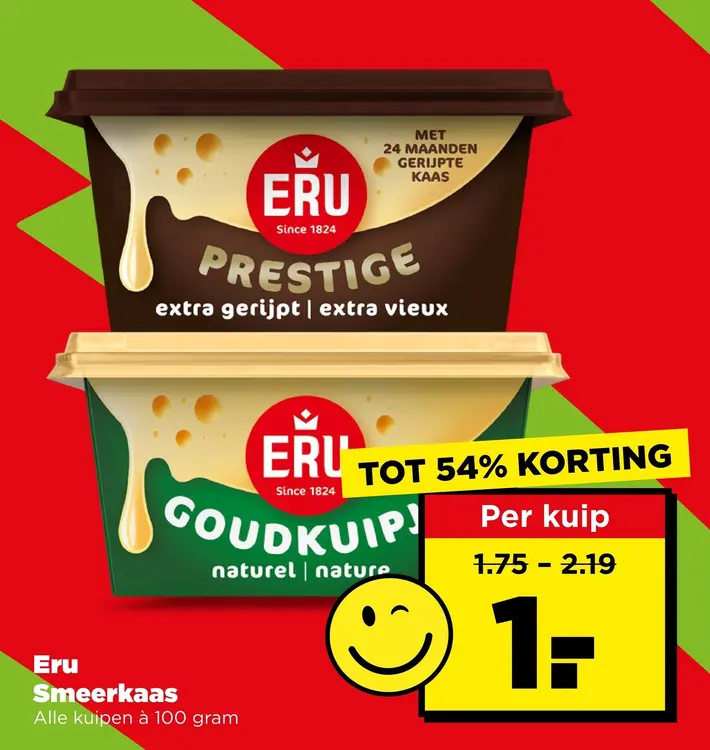Aanbieding: Smeerkaas Prestige / Goudkuipje