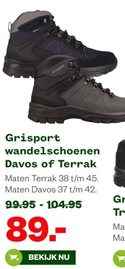 Aanbieding: Grisport wandelschoenen Davos of Terrak