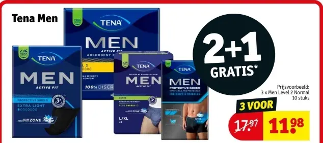 Promotie: Tena Men