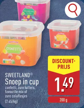 Promotie: Snoep in cup