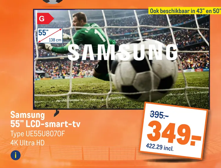Aanbieding: 55" LCD-smart-tv