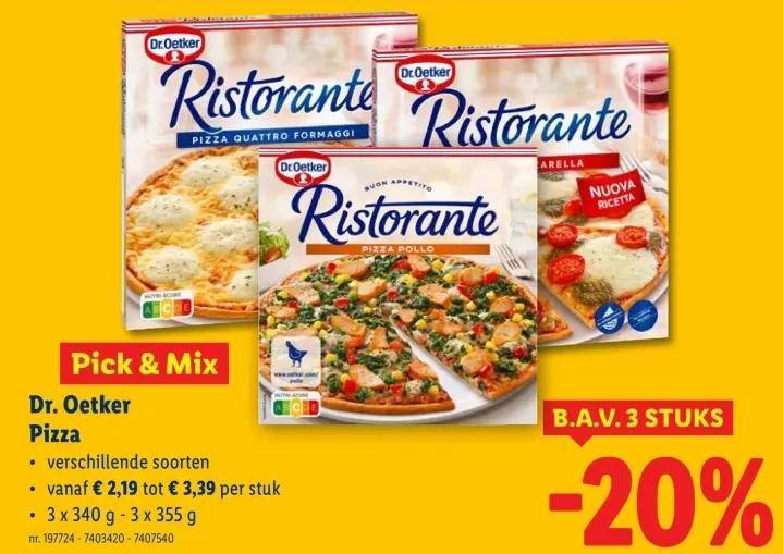 Promotie: Pizza
