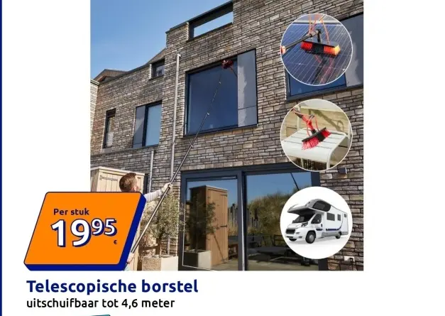 Promotie: Telescopische borstel