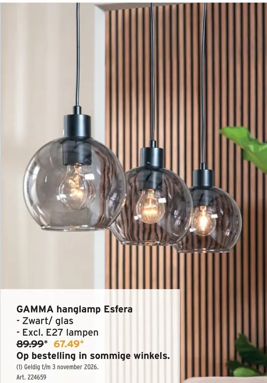 Promotie: Hanglamp Esfera