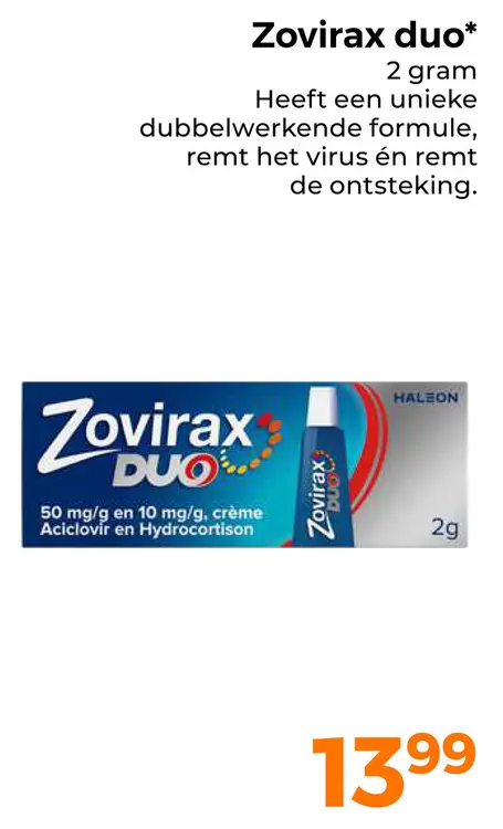 Aanbieding: Zovirax duo