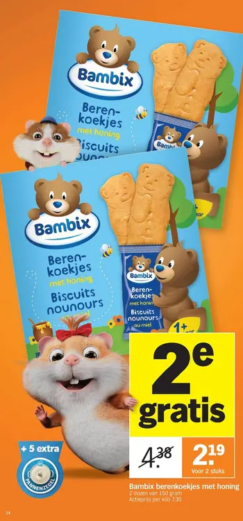 Promotie: Bambix berenkoekjes met honing
