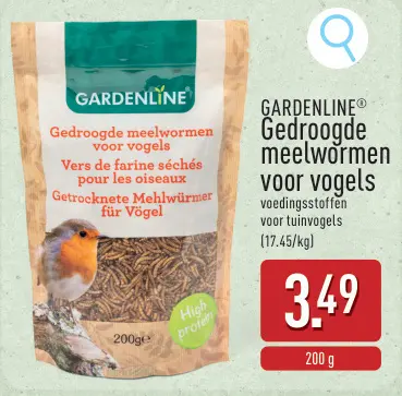 Promotie: Gedroogde meelwormen voor vogels
