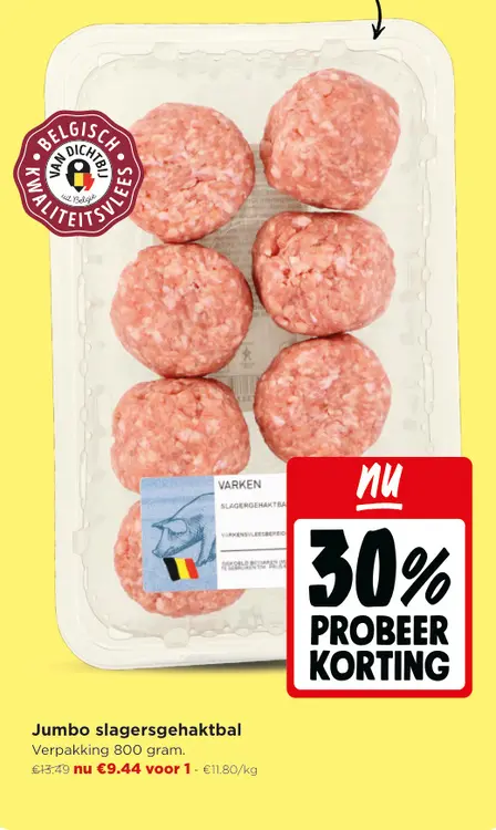 Promotie: Jumbo Slagersgehaktbal