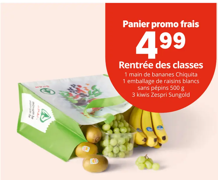 Offre: Panier promo frais
