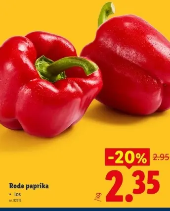 Promotie: Rode paprika