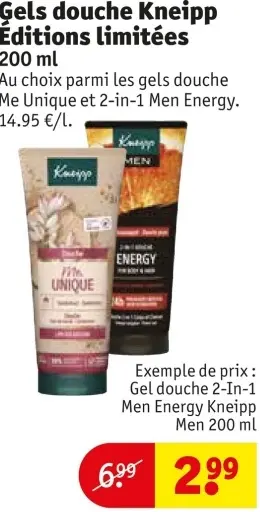 Offre: Gels douche Kneipp Editions limitées