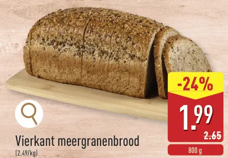 Promotie: Vierkant meergranenbrood