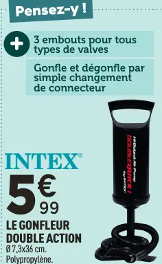 Offre: Gonfleur double action
