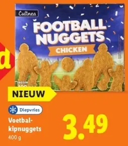 Aanbieding: Voetbal-kipnuggets