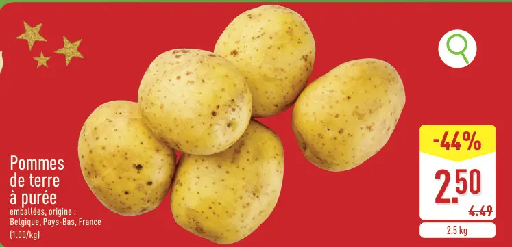 Offre: Pommes de terre à purée