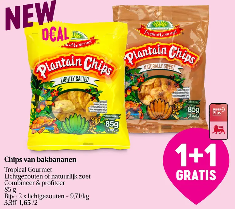 Promotie: Chips van bakbananen
