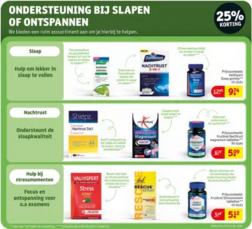 Aanbieding: Supplementen voor slapen of ontspanning
