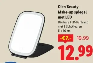 Aanbieding: Make-up spiegel met LED