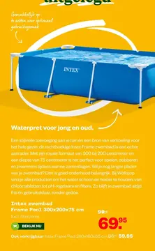 Aanbieding: Intex zwembad