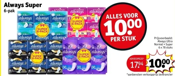 Aanbieding: Always Super